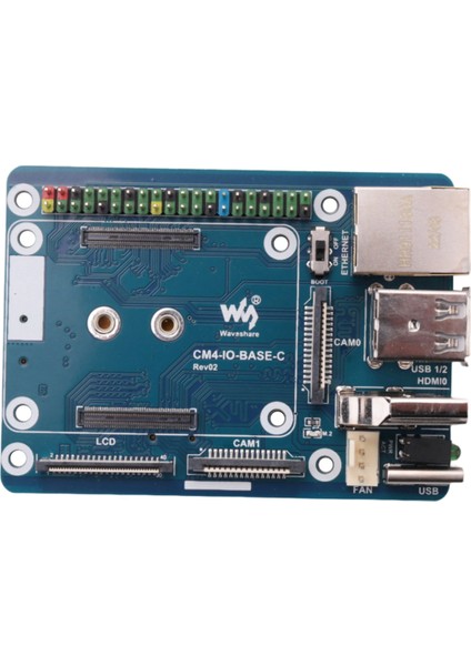 Cm4-Io-Base-C Cm4 Temel Genişletme Kartı Gelişmiş Sürümü Için Genişletme Kartı RJ45+M.2 M Key (Yurt Dışından) indirimleri