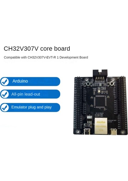 CH32V307 Değerlendirme Kartı Rısc-V Mcu Yerleşik Wch-Link CH32V307VCT6 CH32V307V-EVT-R1 Wch (Yurt Dışından)