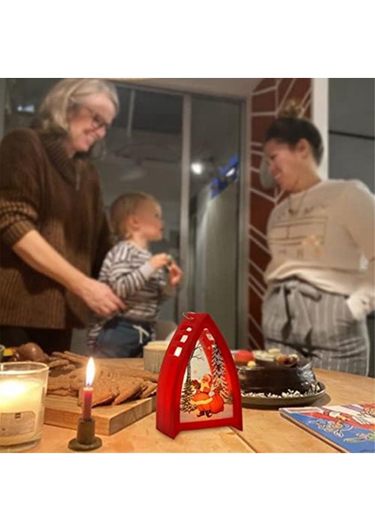 Çocuklar Için Çalıştırılan LED Mum Işıkları ile Dekoratif Noel Fenerleri Elde Taşınabilir - Flaş Dış Mekan Süsleri (Yurt Dışından)