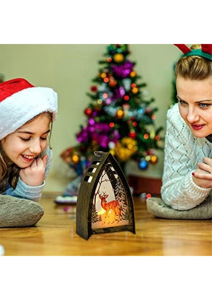 Çocuklar Için Çalıştırılan LED Mum Işıkları ile Dekoratif Noel Fenerleri Elde Taşınabilir - Flaş Dış Mekan Süsleri (Yurt Dışından)