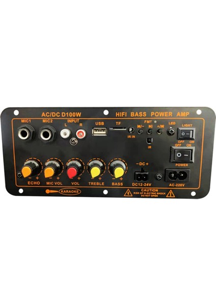 Max 300W Bluetooth Amplifikatör Kurulu 12V 24V 220V Subwoofer Amplifikatör Kurulu Destek Mikrofon Araba Ev Ses Abd Plug (Yurt Dışından)