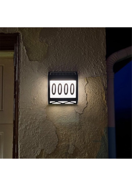 Su Geçirmez Sokak Tabelası Güneş Dijital Ev Işık Numarası Duvar Lambası Adres Burcu Plaka Numarası Bahçe Için Uygun A (Yurt Dışından) fiyatları