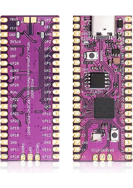 Pico Kurulu Yedek Modchip RP2040 USB Type-C Çift Çekirdekli 264KB Arm 16MB Flash Için Picoboot Yedek (Yurt Dışından)