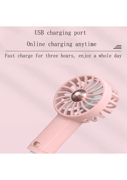 El Mini Fan Serin Aromaterapi Küçük Fan Dahili Aromaterapi USB Şarj Sessiz Küçük Fan Rüzgar Enerjisi Küçük Fan B (Yurt Dışından)