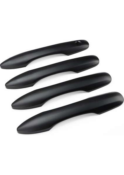 2018-2023 2020-2023 Araba Kapı Kolu Kapak Trim Aksesuarları Için (Akıllı Anahtar Deliği Yok, Mat Siyah) (Yurt Dışından)