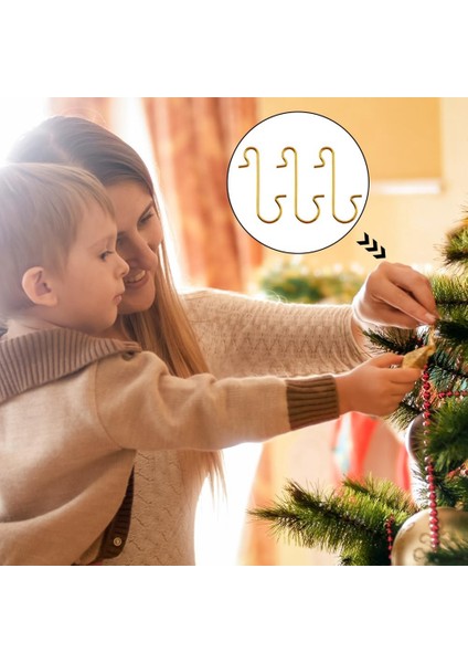 Noel Süsleri Için 300PCS Kancalar, Süsler Için Noel Ağacı Kancaları, Noel Için Süs Kancaları, C (Yurt Dışından) fırsatları