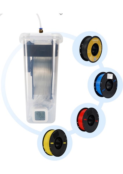 3D Filament Kurutma Kutusu Pla Nem Sıcaklığı ile Neme Dayanıklı Storgae Kutuları Pla Tpu Abs Kuru Tutucu Drybox (Yurt Dışından)
