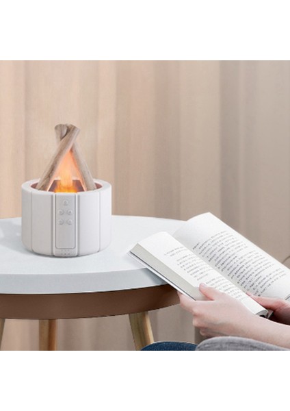 Kamp Ateşi Aromaterapi Makinesi Ev Aromaterapi Makinesi Uçucu Yağ Aromaterapi Alev Nemlendirici Ev Siyah (Yurt Dışından) fiyatları