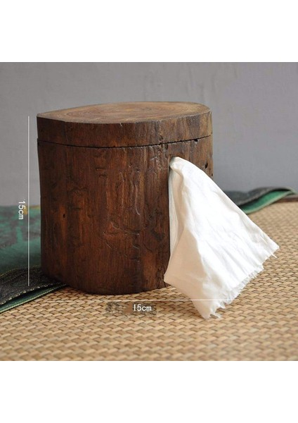 Vintage Ahşap Kağıt Tüp Ev Otel Odası Doku Kutusu Banyo Rulo Tutucu Banyo Mutfak Kağıdı Tutucu (Yurt Dışından)