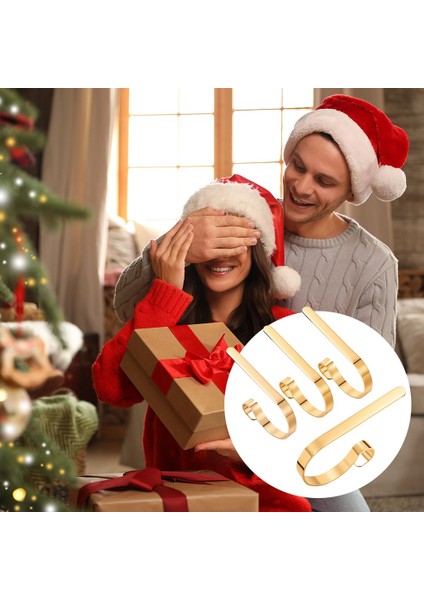 Şömine Mantel Için 10PCS Noel Çorap Askı Tutucu (Yurt Dışından)