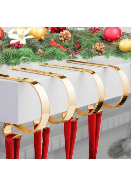 Şömine Mantel Için 10PCS Noel Çorap Askı Tutucu (Yurt Dışından)