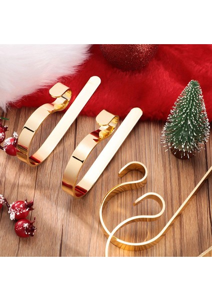 Şömine Mantel Için 10PCS Noel Çorap Askı Tutucu (Yurt Dışından)