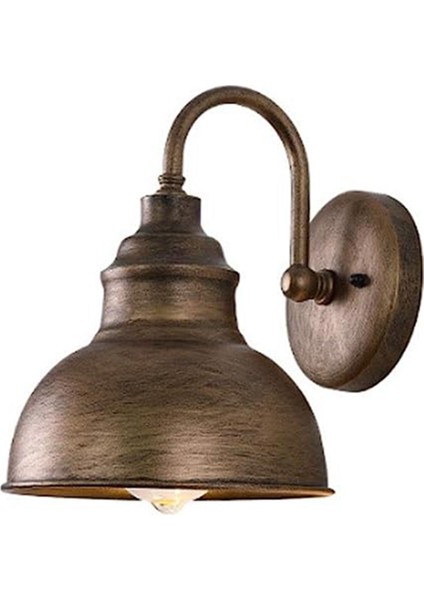 Vintage Duvar Aplik Gooseneck Ahır Düz Hafif Endüstriyel Vintage Çiftlik Evi Duvar Aplik Açık Su Geçirmez (Bronz) (Yurt Dışından)