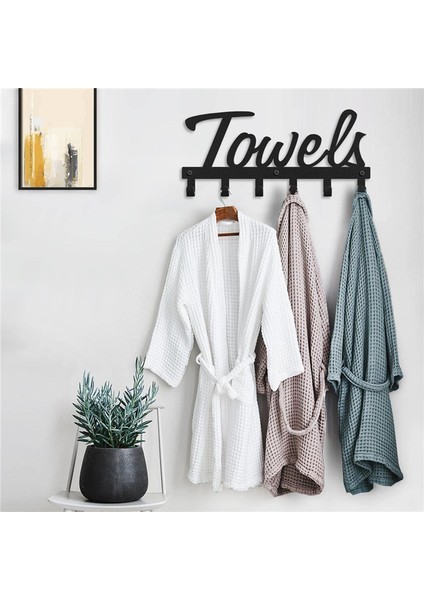 Havlu Askısı, Banyo Duvara Monte Havlu Askıları, Banyo Yerden Tasarruf Için 6 Kanca Havluluk, Su Geçirmez Paslanmaz (Yurt Dışından) indirimleri