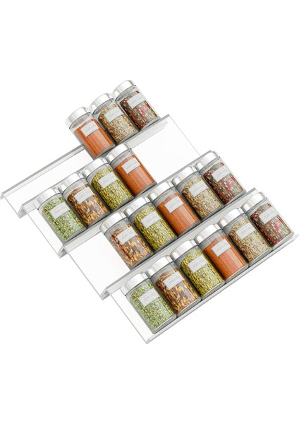 4 Katmanlı Çekmece Baharat Organizatör Akrilik Baharat Rafı Tepsi Baharat Şişesi Depolama Rafı Mutfak Çekmecesi Organizatör Siyah (Yurt Dışından) modelleri