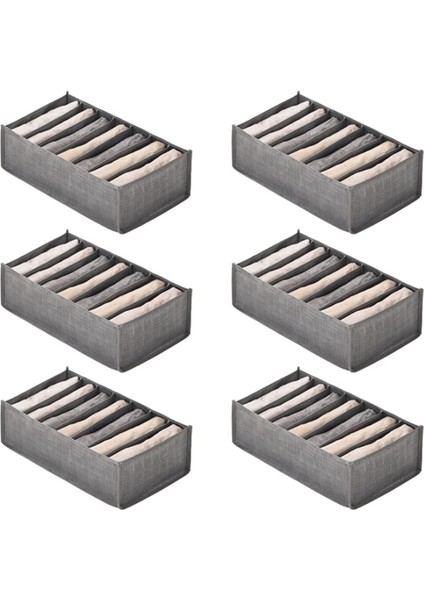 Adet Çekmece Kutuları Kot Pantolon T-Shirt Saklama Kutuları Organizatör Dolap Dolap Çekmeceler Organizatör 7 Izgaralar S (Yurt Dışından) fiyatları