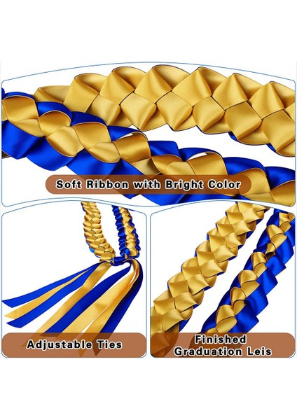 3pcs Mezuniyet Leis 2023 Şerit Leis Mezuniyet Örgülü Mezuniyet Leis Sınıfı 2023 Mezuniyet Şeridi (Yurt Dışından) indirimleri