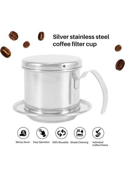 Vietnam Damla Kahve Makinesi, Ince Filtre Ekranlı Vietnam Vietnam Kahvesi Baristalar Için Basit Damla Filtre Makinesi (Yurt Dışından)