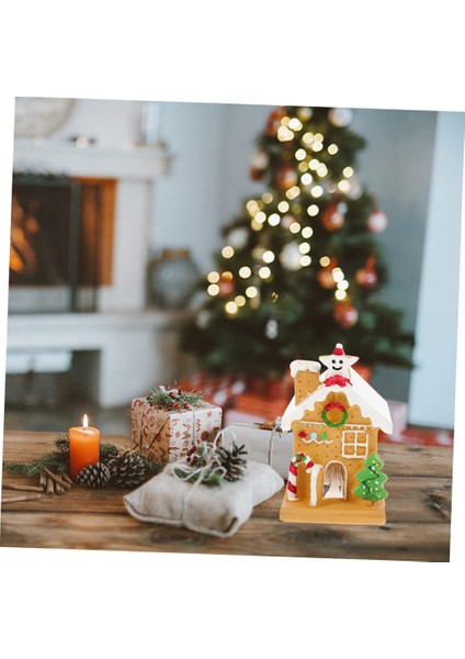 Işıklı Ev Doğuş Dekoru Minyatür Ev Isa'nın Doğuşu Süsleri Işıklı Zencefilli Kurabiye Evi Noel Led'i (Yurt Dışından) indirimleri