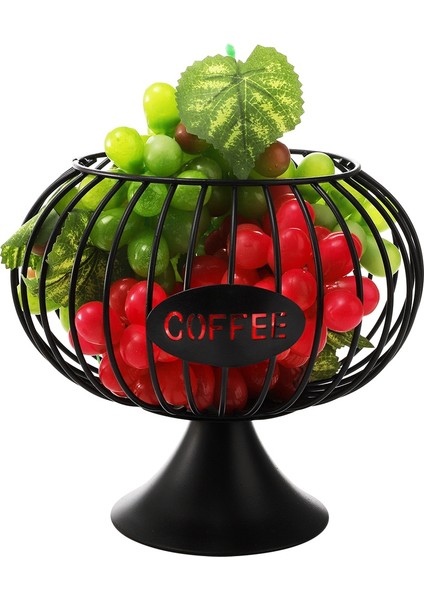 Delikli Kahve Kapsül Depolama Sepeti Kahve Pod Tutucu Mutfak Depolama Sepeti Organizatör Ev Cafe Otel Için Siyah (Yurt Dışından) fiyatları