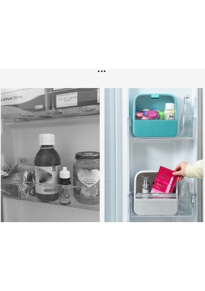 Buzdolabı Yan Kapı Saklama Kutusu Ilaç Saklama Kutusu Kozmetik Saklama Kutusu Ev Koruma Depolama B (Yurt Dışından) fiyatları