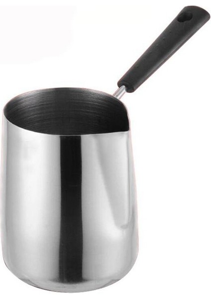 Uzun Saplı Balmumu Eritme Potası Mum Sabun Eritir Pot Kokulu Balmumu Erir Metal Kahve Sürahi Latte Süt Köpürtme Sürahisi, 350 ml (Yurt Dışından)