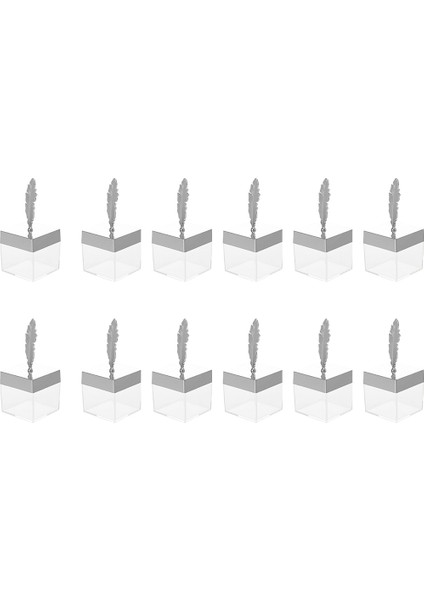 12 Adet Kare Düğün Şeker Kutusu Metal Kişilik Hediye Yeni Avrupa Retro Gümüş Düğün Şeker Kutusu (Yurt Dışından)