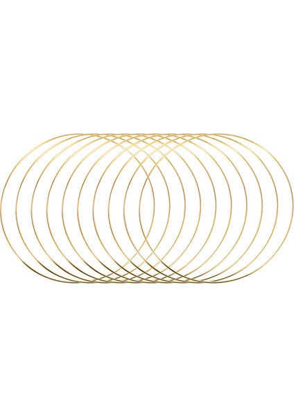10 Adet 30 cm Metal Çelenk Çelenk Yüzük Dıy Düğün Çelenk Dekorasyon, Rüya ve Duvar Asılı El Sanatları (Yurt Dışından)