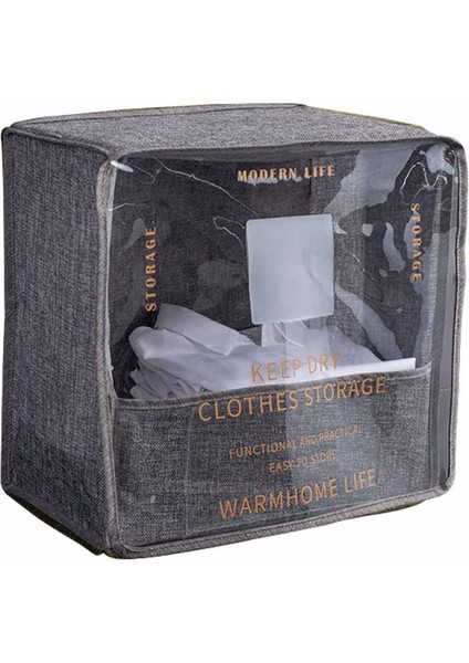 Oturma Odası, Yatak Odası, Elbise Saklama Kutusu, Banyo, Asılı Katlanır Çok Fonksiyonlu Saklama ve Kaplama Kutusu, Gri (Yurt Dışından)