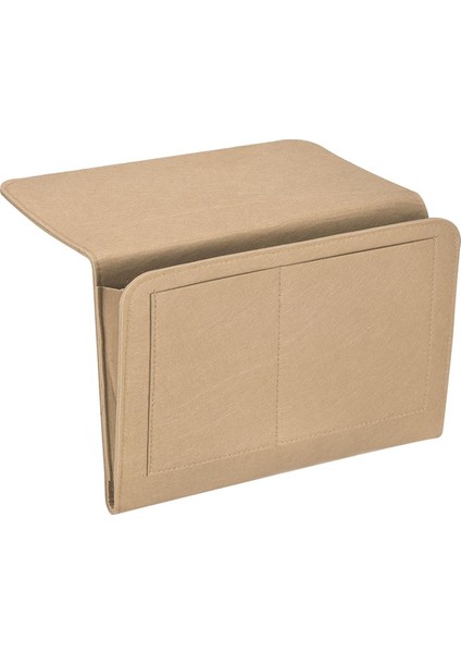 Başucu Organizatör, Yatak Başucu Organizatör Asılı 5 Cep Yumuşak Keçe Yatak Cepleri Başucu Depolama Organizatör Bej (Yurt Dışından)