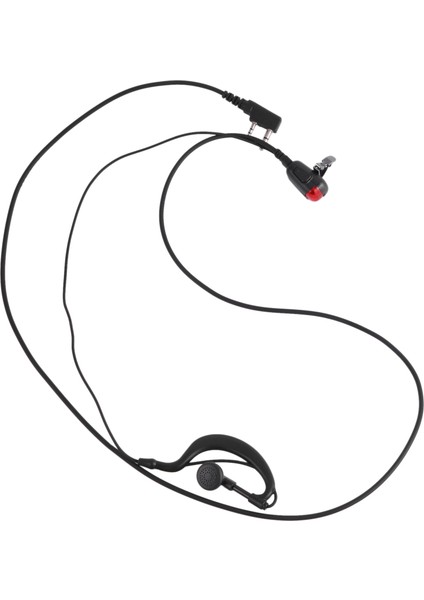 2 Pin G Şekli Kulaklık Kulaklık Mikrofonu Için Iki Yönlü Telsiz Güvenlik Walkie Talkie Radyo (Yurt Dışından)