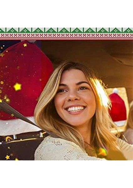 4 Adet Noel Baba Şapkası Araba Koltuğu Kafalık Kapağı Sevimli Araba Dekor Iç Araba Dekorasyon, Çoğu Araba Kafalık Için Uygundur (Yurt Dışından) indirimleri