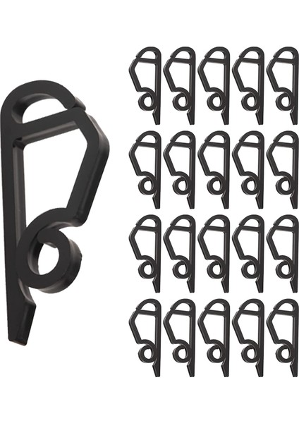 120 Paket Noel Işık Klipleri Açık Hava Koşullarına Dayanıklı Noel Işık Askıları Noel Tatili Için Oluk Kancaları Siyah (Yurt Dışından)