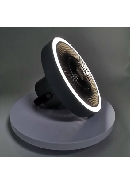 Kamp Fanı Çok Fonksiyonlu USB Masa Tripod Standı Hava Soğutucu Fan 10000 Mah Gece Lambası ile Açık Tavan Vantilatörü B (Yurt Dışından) fiyatları