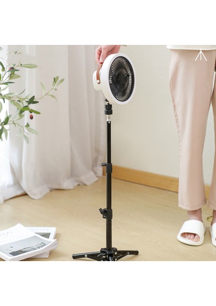 Kamp Fanı Çok Fonksiyonlu USB Masa Tripod Standı Hava Soğutucu Fan 10000 Mah Gece Lambası ile Açık Tavan Vantilatörü B (Yurt Dışından) fırsatları