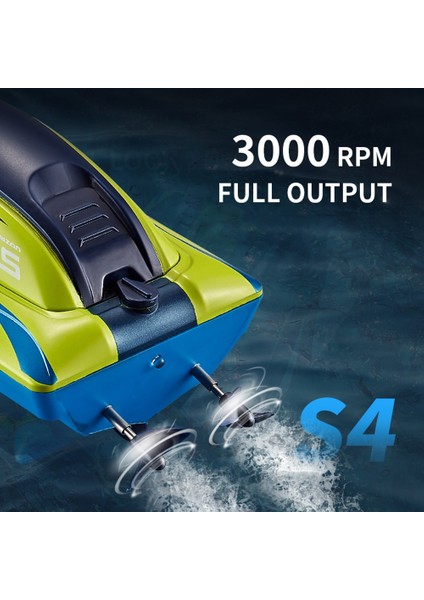 Rc Tekne 2.4g Çift Dümen Motoru Su Geçirmez Yüksek Hız Teknesi Oyuncaklar Hediye Çocuklar Için Çocuk Modeli Oyuncak Uzaktan Kumanda Gemi-Mavi (Yurt Dışından)