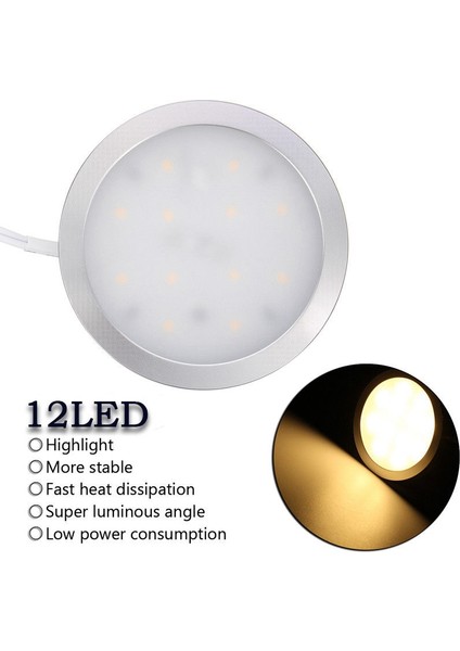 12V LED Işık Rv Römork Tekne Iç Tavan Aşağı Tavan Lambası Sıcak Beyaz (Yurt Dışından)