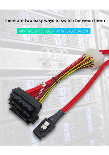 Mini SAS36P Sff 8087 SAS29P SFF-8482 Sabit Disk Kablosu Iletim Kablosu Mını Sas Veri Kablosu 1 M (Yurt Dışından) indirimleri