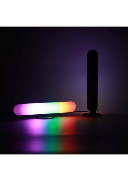Akıllı Graffiti Wifi Masaüstü Ortam Işığı Rgb Phantom Renkli Bilgisayar Bluetooth Oyun Müzik Alma Dolgu Işığı (Yurt Dışından)