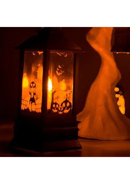 Cadılar Bayramı Süslemeleri Baskılı Cadılar Bayramı Büyük Rüzgar Fenerleri Bar Atmosfer Dekorasyonu Mum Aydınlatma A (Yurt Dışından) modelleri