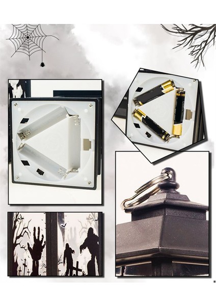 Cadılar Bayramı Süslemeleri Baskılı Cadılar Bayramı Büyük Rüzgar Fenerleri Bar Atmosfer Dekorasyonu Mum Aydınlatma A (Yurt Dışından) fırsatları