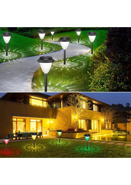 2 Adet Açık Güneş Yolu Işık Sıcak Işık LED Güneş Işık Açık Su Geçirmez Güneş Enerjili Bahçe Peyzaj Dekorasyon (Yurt Dışından) modelleri