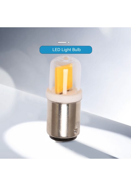 BA15D LED Ampul 3W 110V 220V Ac Karartmayan 300 Lümen Cob 1511 LED Lamba Beyaz Avize Dikiş Makinesi Için Sıcak Beyaz (Sıcak Beyaz) (Yurt Dışından)