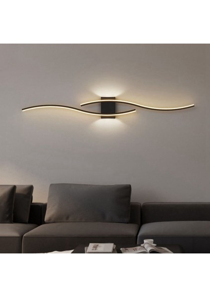 Lüks Minimalist Şerit Duvar Lambası Başucu Modern Minimalist Oturma Odası Izgarası Tv Arka Plan Duvar Lambası (Yurt Dışından)