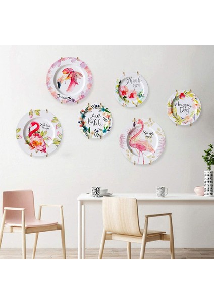 Duvarlar Için Paslanmaz Çelik Plaka Askıları Uyumlu Dekoratif Plakalar Kancalar 10 Pcs Duvar Kancalı Bulaşık Diaplay Tutucu (Yurt Dışından) fırsatları