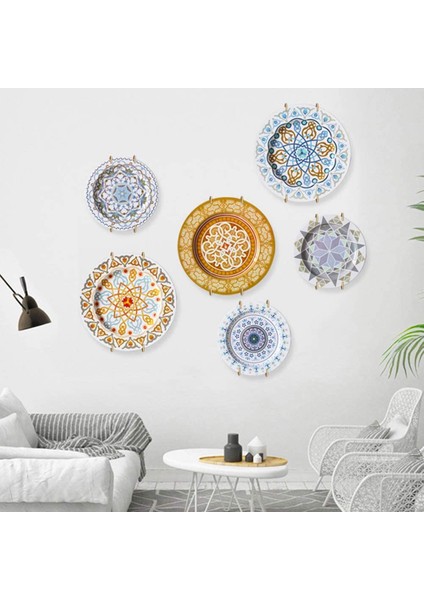 Duvarlar Için Paslanmaz Çelik Plaka Askıları Uyumlu Dekoratif Plakalar Kancalar 10 Pcs Duvar Kancalı Bulaşık Diaplay Tutucu (Yurt Dışından) indirimleri