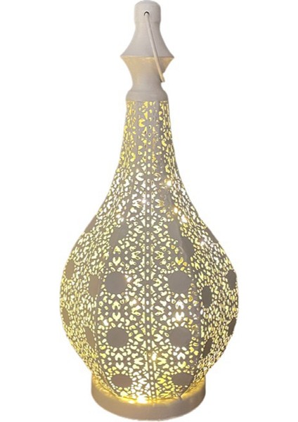 Fas Tarzı Metal Masa Lambası Noel Odası A Için Peri Ampul ile Powered Akülü Lamba (Yurt Dışından)