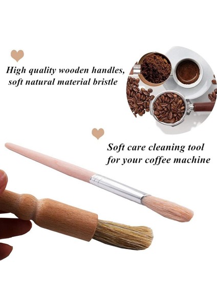 Kahve Fırça Seti Espresso Fırça Seti, Ahşap Kahve Öğütücü Makinesi Temizleme Fırçası ve Kahve Makinesi Için Espresso Fırçası (Yurt Dışından) modelleri