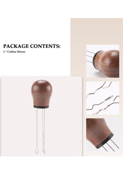 Iğne Espresso Kahve Karıştırıcı, Kahve Dağıtım Tozu Kolu Profesyonel Barista Ceviz Ahşap Için Karıştırma Aracı (Yurt Dışından) indirimleri