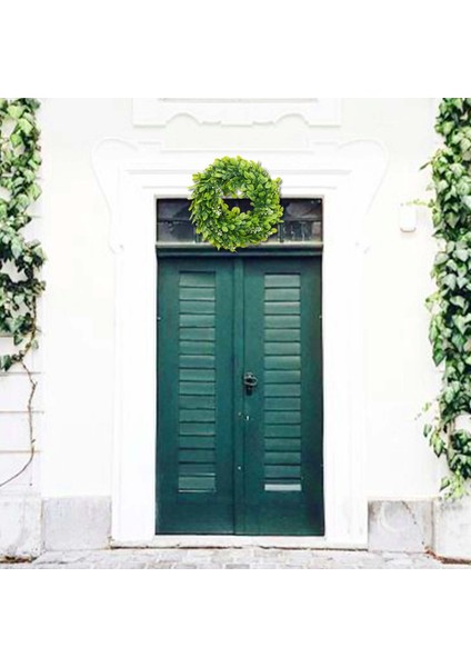 2 Paket Yapay Şimşir Çelenk Sahte Yapay Çelenk Ön Kapı Asılı Çelenk Dekorasyon, 10 Inç (Yurt Dışından) modelleri